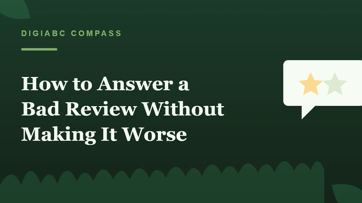 Illustration of a review speech bubble with star ratings